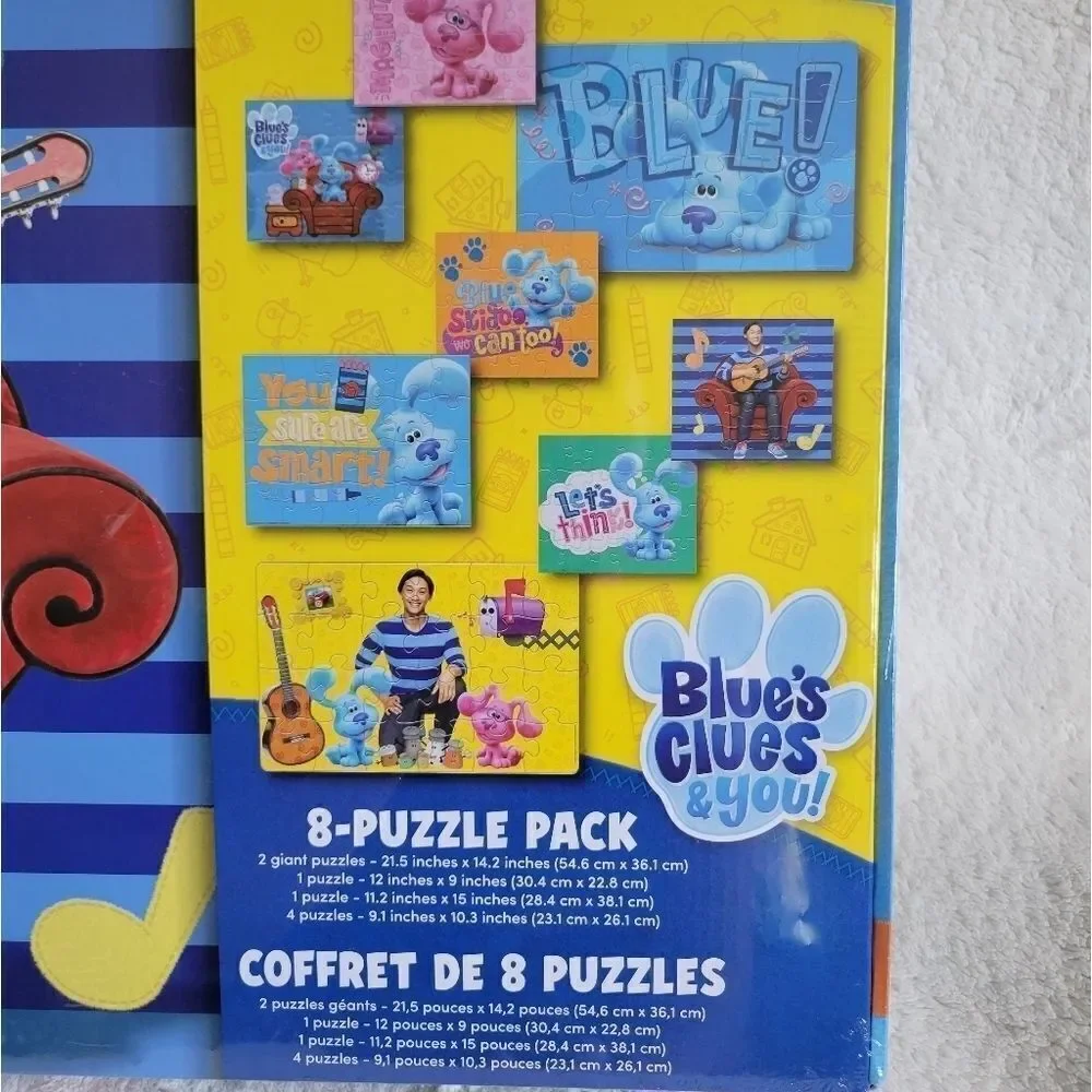 New large Nickelodeon Blue's Clues & You 8-Puzzle Pack